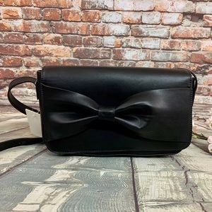 Ystrdy Black Bow Adjustable Strap Purse